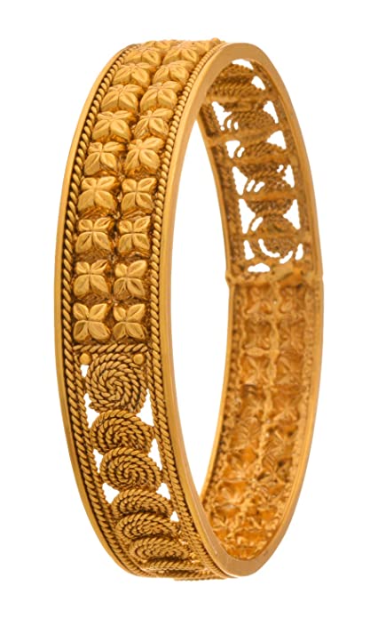 JFL - Jewellery for Less Gold Plated Copper Bangle for Women's & Girl's Bangles JFL 