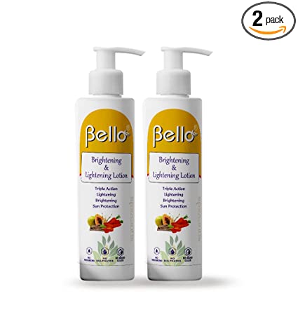 Bello Brightening & Lightening Lotion 100 ml, Pack of 2 Cosmetics Bello Herbals 