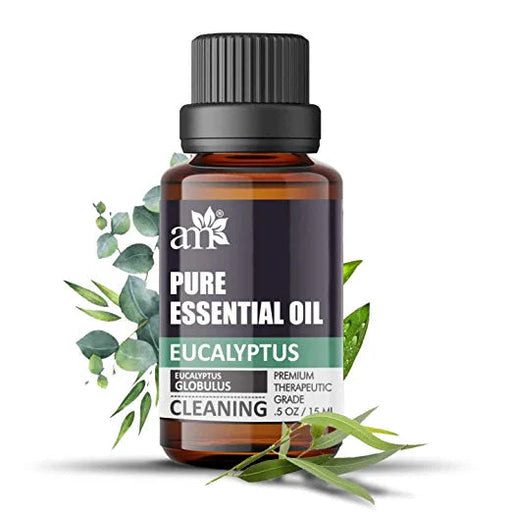 AromaMusk 100% Pure Eucalyptus- Cleaning - Eucalyptus Globulus Aroma Essential Oil, 15ml (Therapeutic Grade, Pure & Undiluted) Aroma Musk 