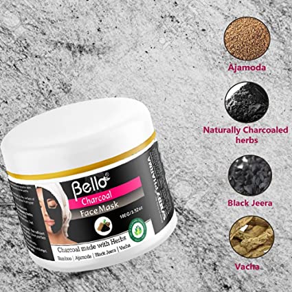 Bello Charcoal Face Mask Personal Care Bello Herbals 