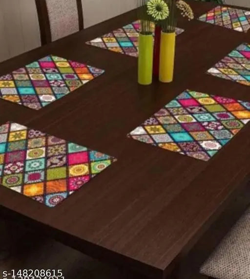 Beautiful 6 pes set table mat Home & Garden Love Kush Collection 