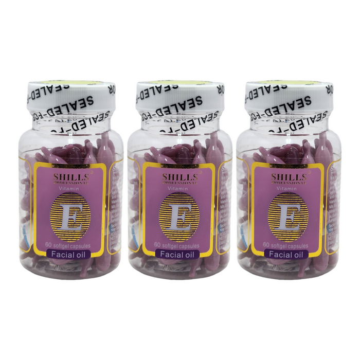 Shills Professional Vitamin E Facial Oil Capsules 24g (Purple) 2