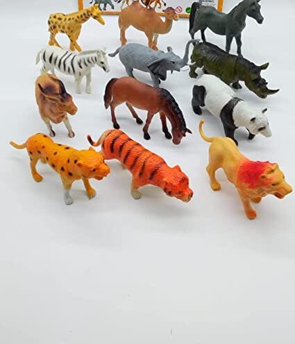 G.FIDEL Big Size Animal Toy Figure Heavy realisitic 15 cm Large Set of 6 for Kids (6 Random Animal Will be Sent) Toy GFIDEL 