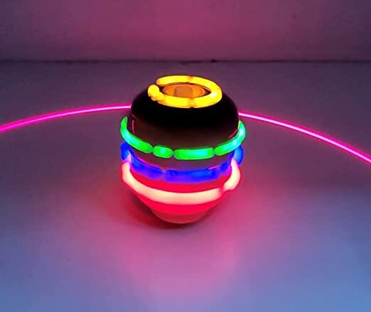 G.Fidel Multi-Character Laser Spinning Flash Top with Light and Music for Kids me (Multi-Character)- Multi Color Toy GFIDEL 