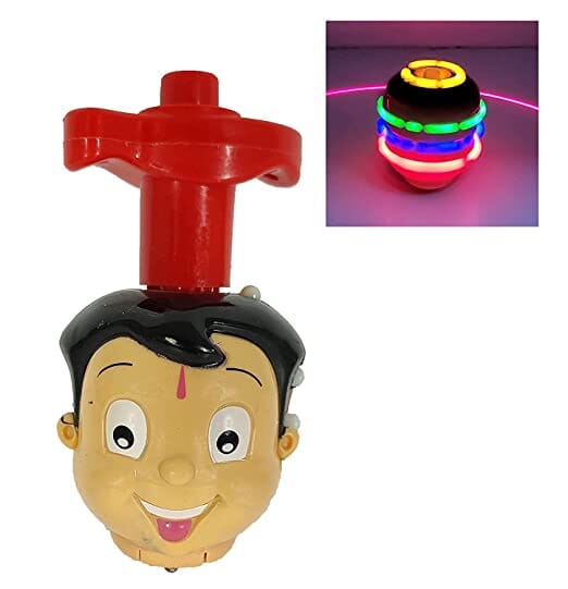 G.Fidel Multi-Character Laser Spinning Flash Top with Light and Music for Kids me (Multi-Character)- Multi Color Toy GFIDEL 