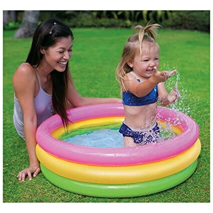 G.FIDEL Inflatable Kid Swimming Pool Bath tub, Water Pool for Kids (Multicolor) (2 feet) Toy GFIDEL 