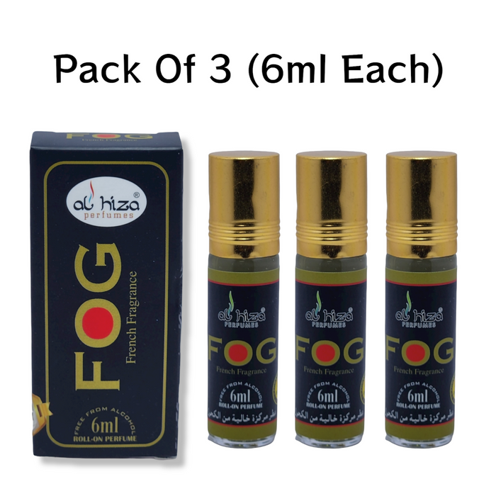 Al hiza perfumes FOG French Fragrance Roll-on Perfume Free From Alcohol 6ml 11