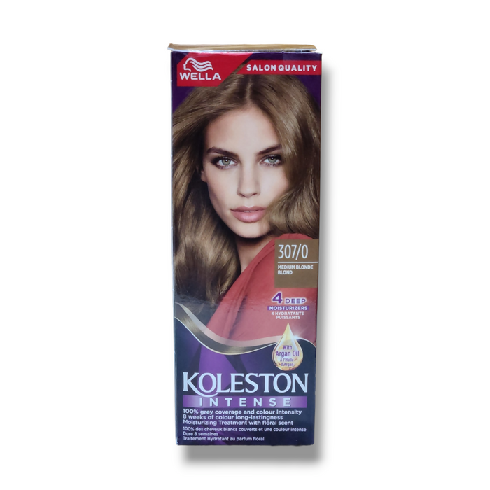 Wella Koleston Hair Color - Medium Blonde 307:0 110ml 1