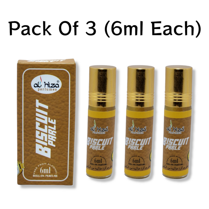 Al hiza perfumes Biscuit Parle Roll-on Perfume Free From Alcohol 6ml 11