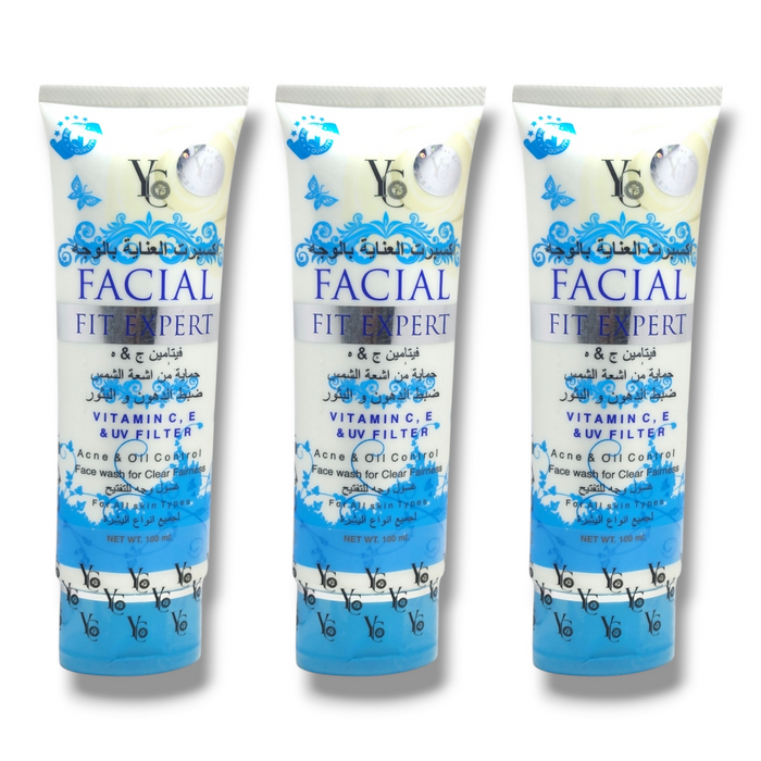 Yc Facial Fit Expert for acne and oil control face wash 100ml 2