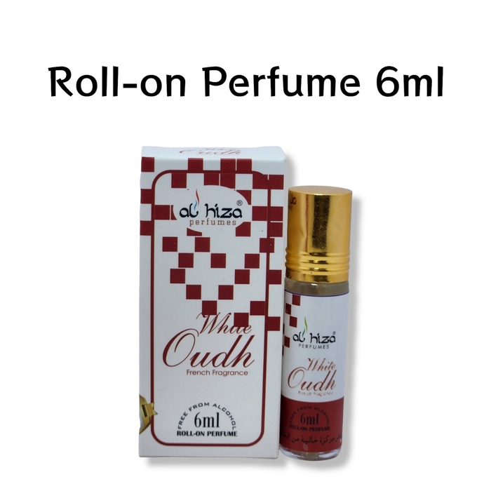 Al hiza perfumes White Oudh Roll-on Perfume Free From Alcohol 6ml 7