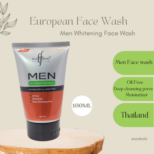 European Formula Men Whitening Face wash 100ml 5