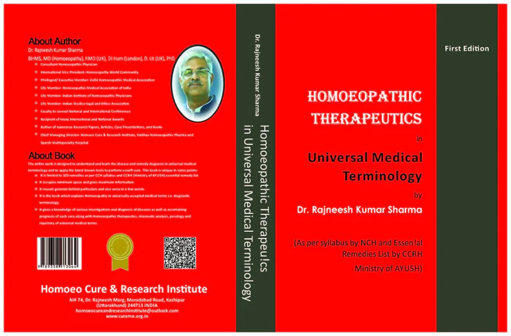 Homoeopathic Therapeutics in Universal Medical Terminology Book Book Takecare Seller 