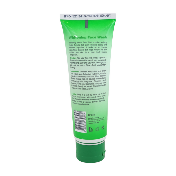 European Formula Whitening Face wash Neem Extract 100ml 4