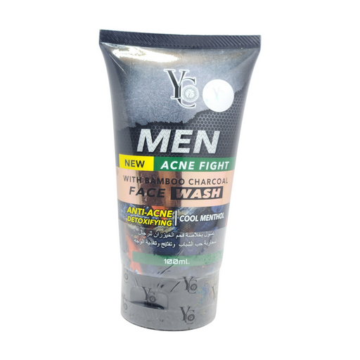 YC Men New Acne Fight With Bamboo Charcoal Face Wash 100 ml 5