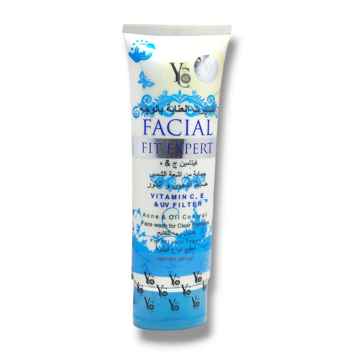 Yc Facial Fit Expert for acne and oil control face wash 100ml 3