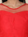 Women's Pleat Draped Red Gown Clothing Ruchi Fashion XL 