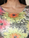Women's Lemon gown in georgette and Sunflower print Net Yoke Clothing Ruchi Fashion XXL 