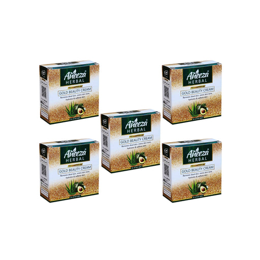 Aneeza Herbal Gold Beauty Cream - 20g (Pack Of 5) Cream Health And Beauty 