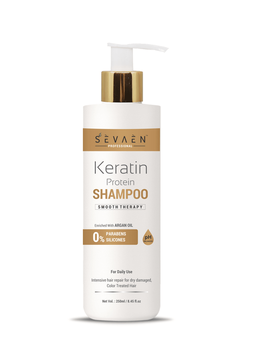 Keratin protein with argan oil Shampoo for Man and Woman 250gm Hair Care SEVAEN PROFESSIONAL 