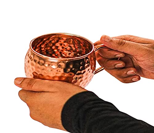 Onearth Handcrafted Copper Mug with Copper Handle,16 Ounce,(Bronze)-Aorion-40410 home needs ONEARTH 