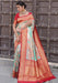 Designer Party Wear Weaving Silk Saree With Red Blouse. Apparel & Accessories Roopkashish 
