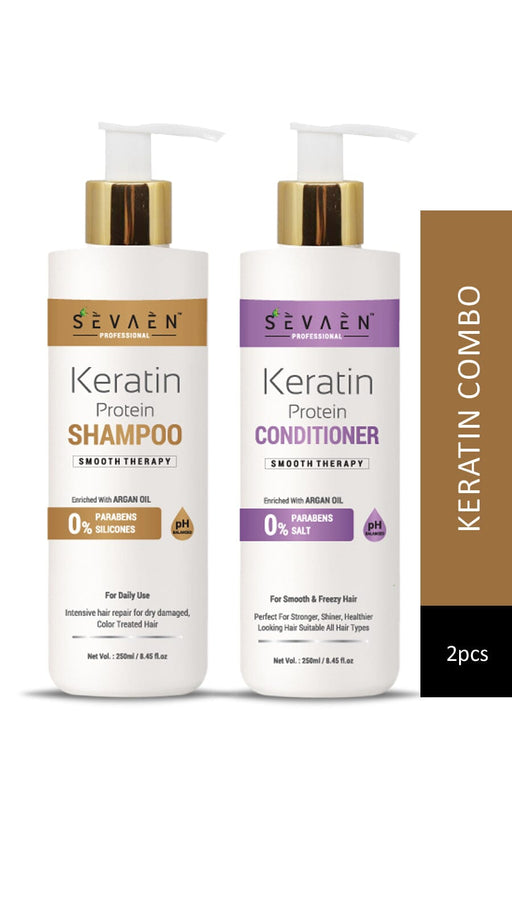Keratin Smooth Daily Shampoo with Keratin Smooth Daily Conditioner (Pack Of 2) For man And Women Hair Care Ancient Living 