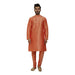 AAZ WEAR Traditional Kurta Pyjama Set for Men Ethnic Wear for Men Wedding /Pooja Occasion or Regular Use Kurta Set PEACH Men Indo-Western with Dhoti Pant AROSE ENTERPRISES 