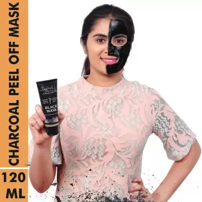 Rachel Paris Activated Black Charcoal Peel off Mask SLS And Paraben Free 120 ml (120 ml) Peel Off Mask Noaharkworld 