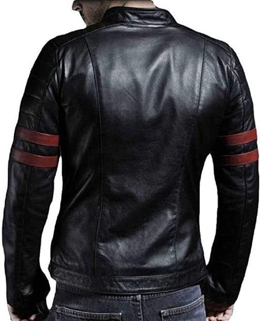 GARMADIAN Black Casual Pu Leather Jacket for Men Jackets Demind Fashion 
