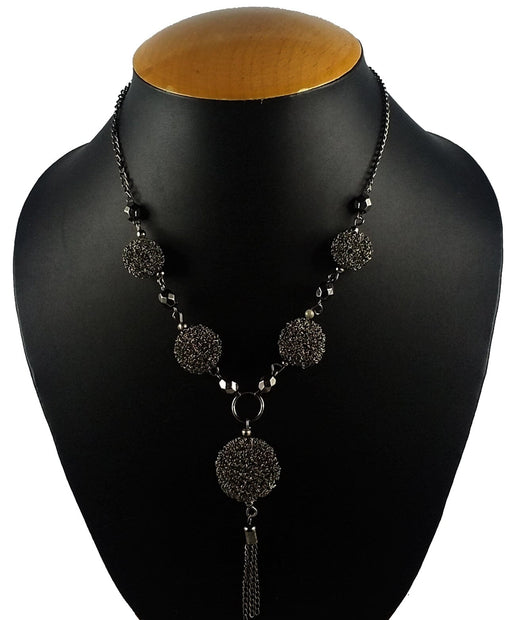 Aradhya Designer Black Oxidized Necklace for Women and Girls Imitation Jewellery Aradhya Jewellery 