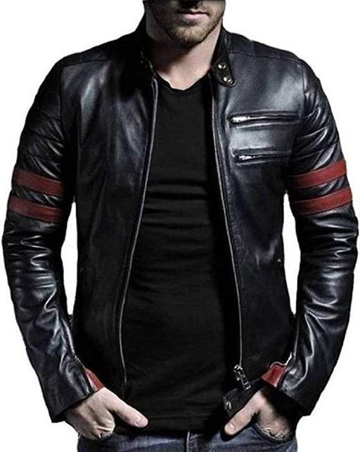 GARMADIAN Black Casual Pu Leather Jacket for Men Jackets Demind Fashion 