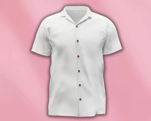 THE CROWNLADY Polycotton Solid Shirt Fabric White Apparel & Accessories The Crown Lady 