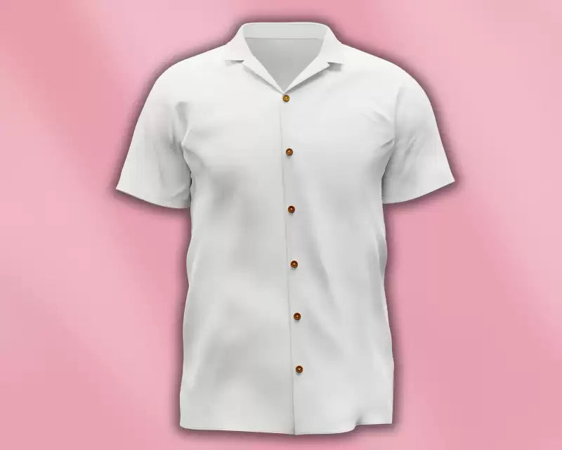 THE CROWNLADY Polycotton Solid Shirt Fabric White Apparel & Accessories The Crown Lady 