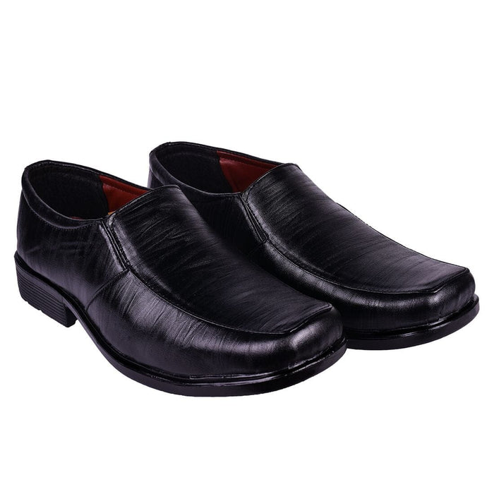 Somugi Black Formal Mens Slip on Shoes Formal Shoes Avinash Handicrafts 