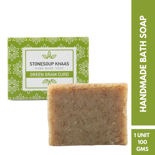 Stonesoup Khaas Soap: Green Gram Curd 100g Skin Care Stone Soup 