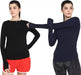 Ap'pulse Solid Women Round Neck Black T-Shirt (Pack of 2) T SHIRT sandeep anand 