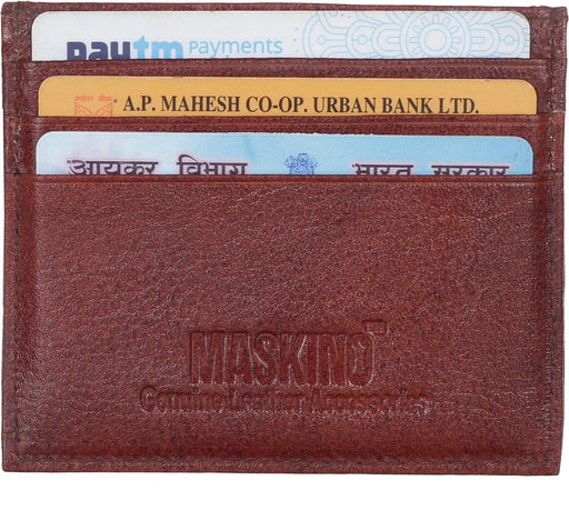 Genuine Leather Casual Card Holder Brown Colour Card Holder MASKINO ENTERPRISES 