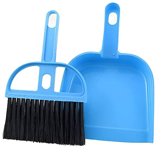 LSARI Mini Plastic Cleaning Brush and Dustpan Set Sweep Broom for Computer, Keyboard, Desktop, Car Table (Multicolour) Home Accessories Aric Retail India Company 