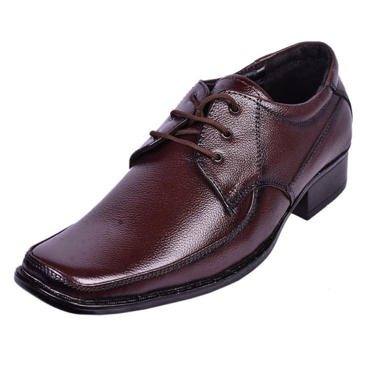 Somugi Genuine Leather Brown Formal Lace up shoes Casual Shoes Avinash Handicrafts 