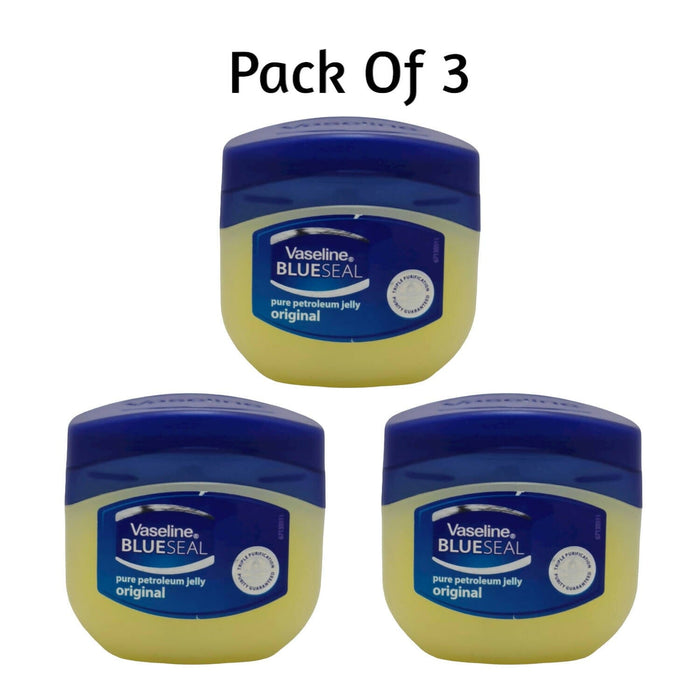 Vaseline Blueseal pure petroleum jelly Original 50g (Pack Of 3, 50g Each) Cream SA Deals 