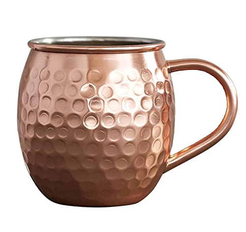 Onearth Handcrafted Copper Mug with Copper Handle,16 Ounce,(Bronze)-Aorion-40410 home needs ONEARTH 