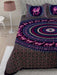 UniqChoice Purple Color 100% Cotton Badmeri Printed King Size Bedsheet With 2 Pillow Cover(D-2008NPurple) My Uniqchoice 