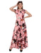 Designer Stylish Partywear Maxi Length Pink Gown western wear for women Cony International 