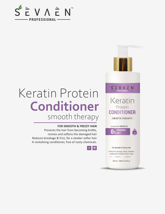 Keratin protein with argan oil Conditioner for man and woman 250ml Hair Care SEVAEN PROFESSIONAL 