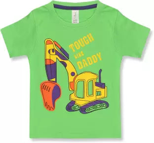 Ap'pulse Boys Graphic Print Cotton Blend T Shirt ( Pack of 5,Green) T SHIRT sandeep anand 