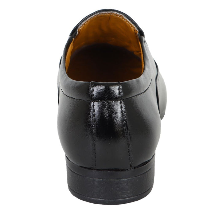 Somugi Black Slip on Formal Shoes for Men made by Artificial Leather Formal Shoes Avinash Handicrafts 