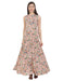 Attractive Cut Sleeve Printed Dress in Peach Colour western wear for women Cony International 