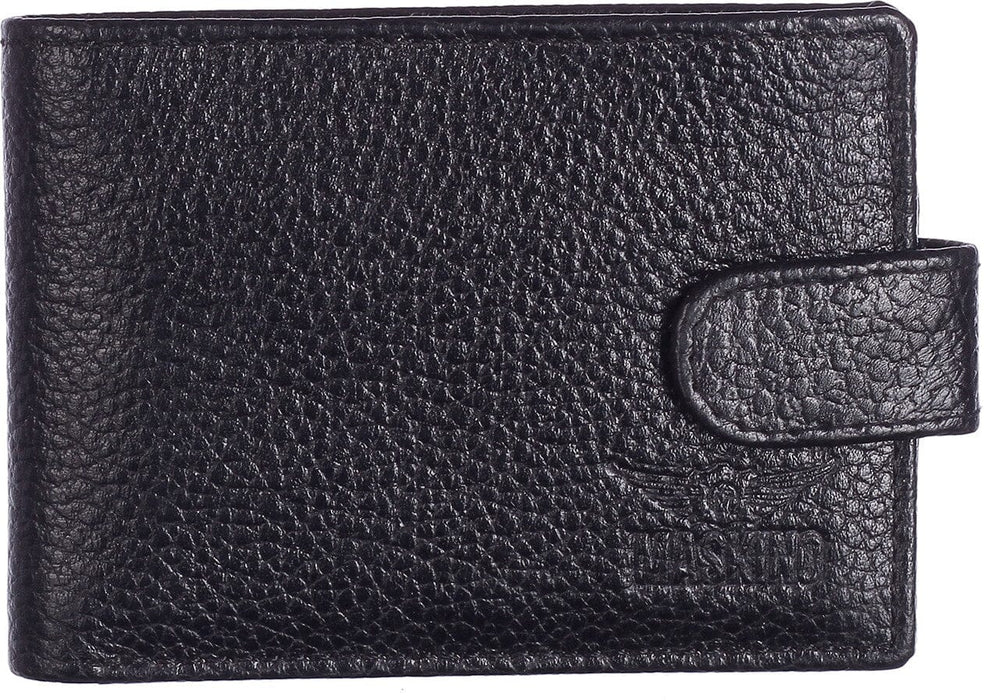 Upper Buttun Mini Wallet Card Holder NDM Black MASKINO ENTERPRISES 