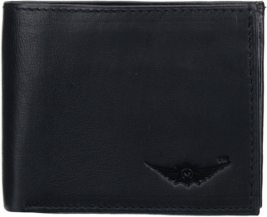 Black Raven Genuine Leather Bi-Fold Wallet by Maskino Leathers MASKINO ENTERPRISES 